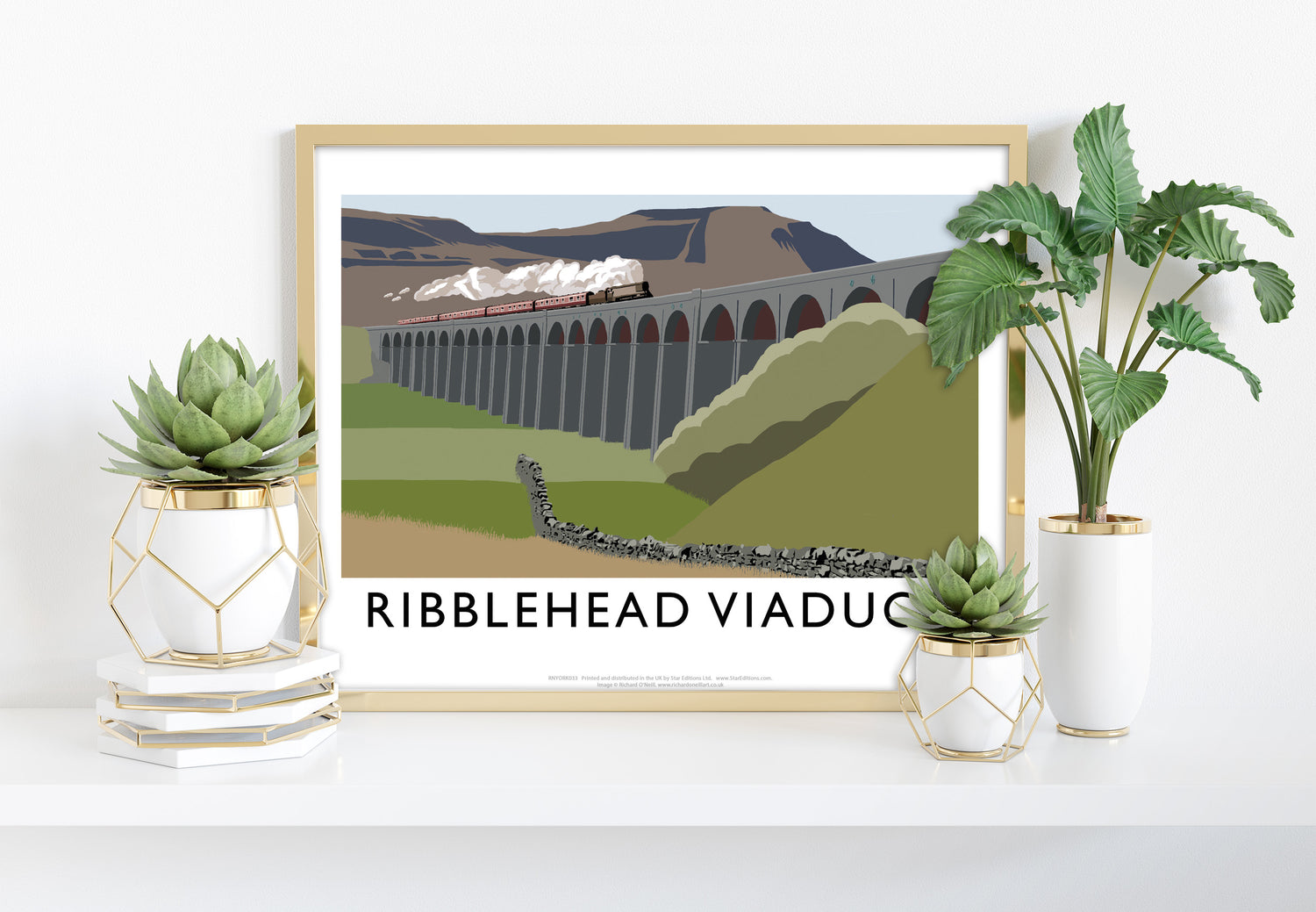 The Ribblehead Viaduct, Yorkshire - Art Print
