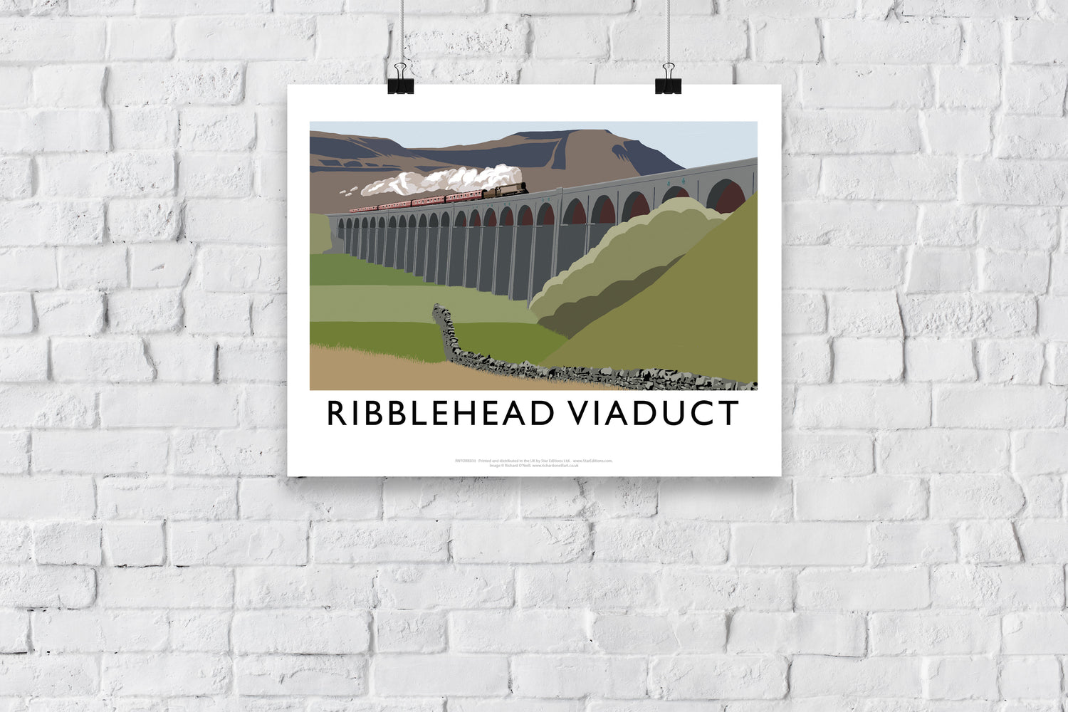 The Ribblehead Viaduct, Yorkshire - Art Print
