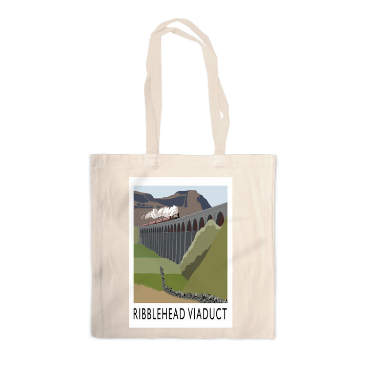 The Ribblehead Viaduct, Yorkshire Canvas Tote Bag