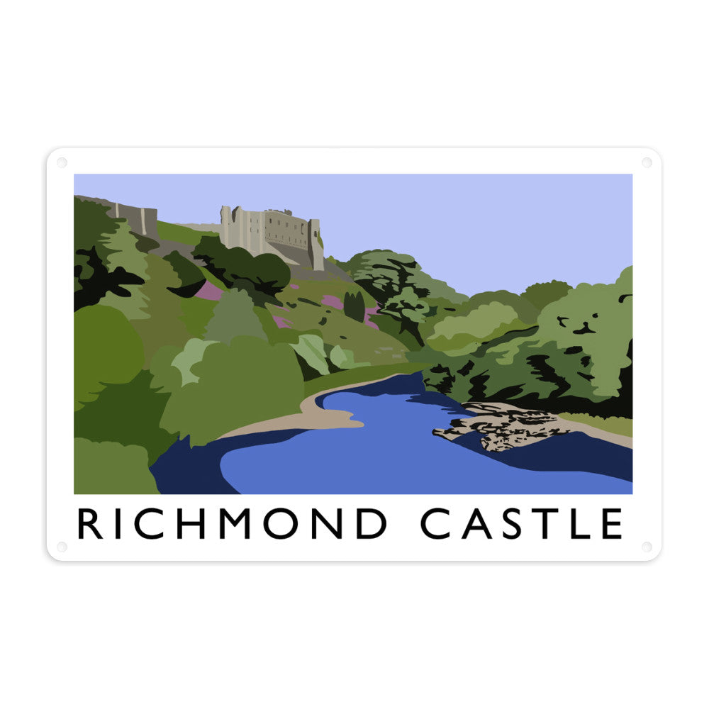 Richmond Castle, Yorkshire Metal Sign