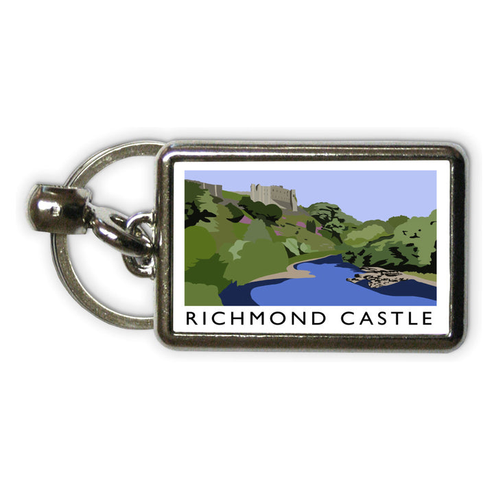 Richmond Castle, Yorkshire Metal Keyring