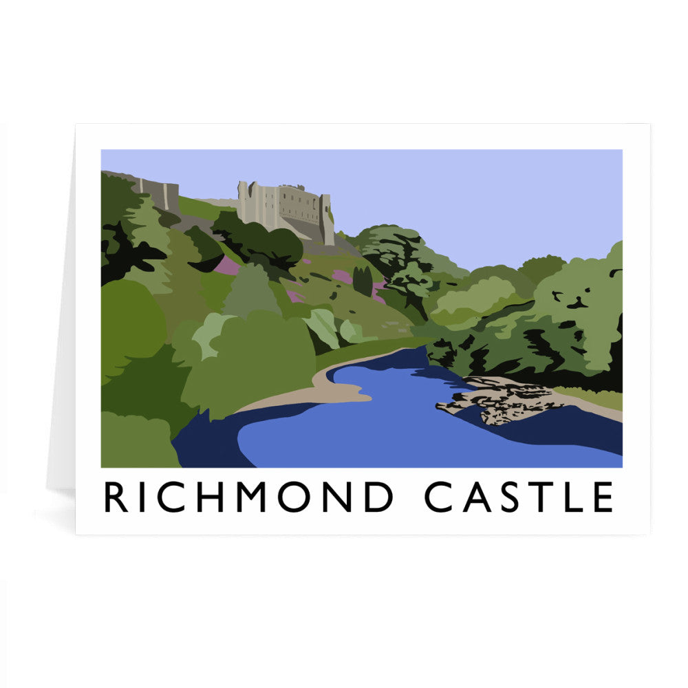 Richmond Castle, Yorkshire Greeting Card 7x5