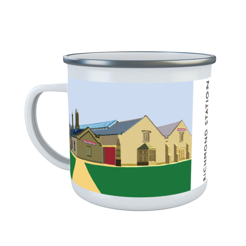 Richmond Station, Yorkshire Enamel Mug
