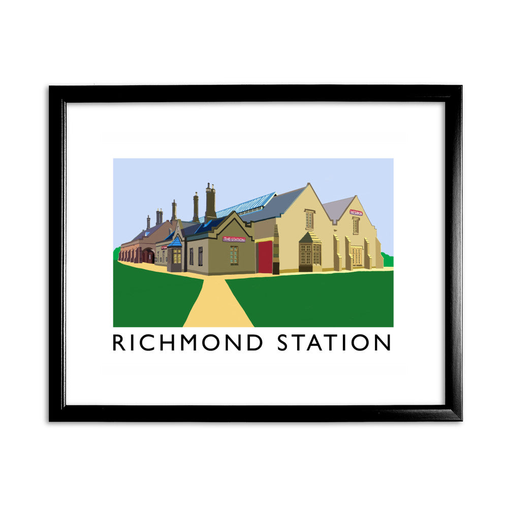 Richmond Station, Yorkshire - Art Print