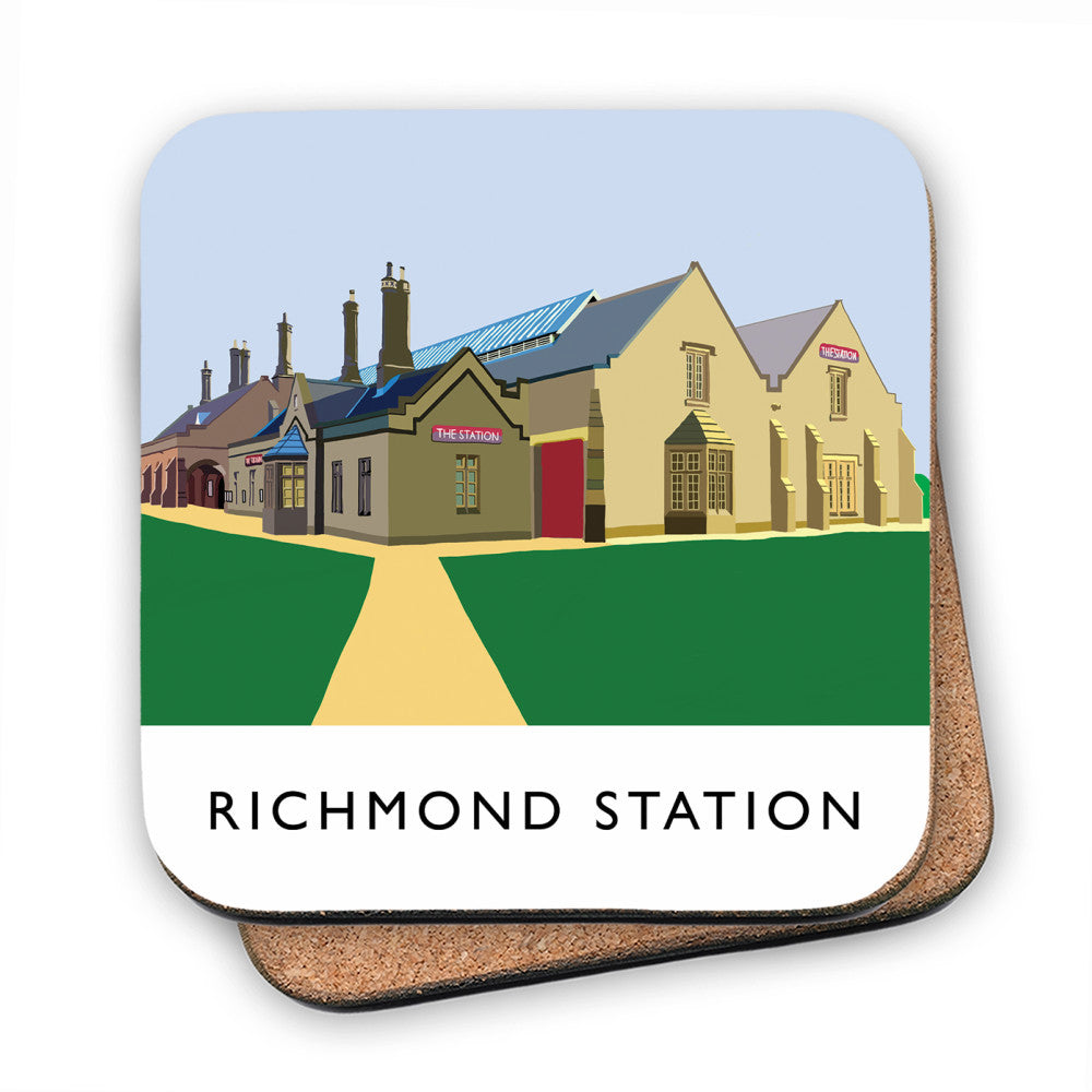 Richmond Station, Yorkshire MDF Coaster