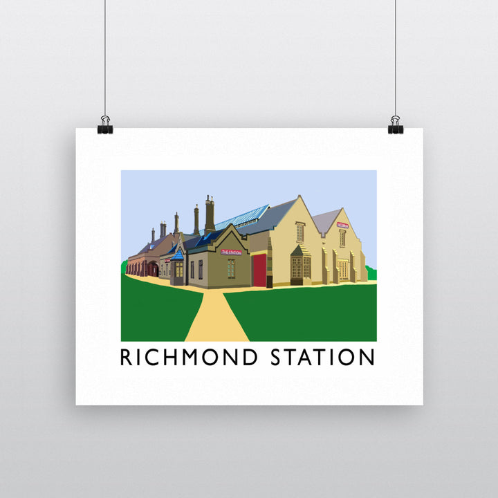 Richmond Station, Yorkshire Fine Art Print