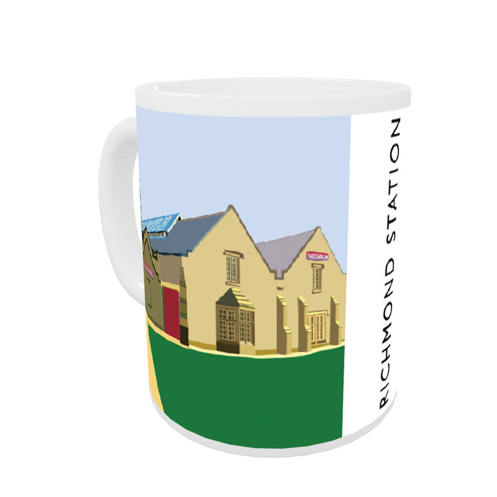 Richmond Station, Yorkshire Coloured Insert Mug