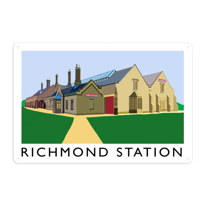 Richmond Station, Yorkshire Metal Sign