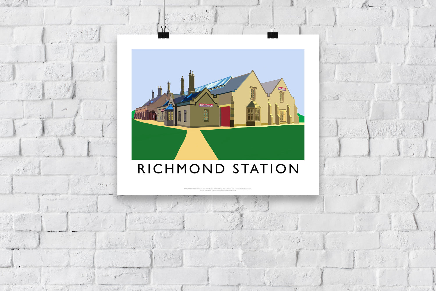 Richmond Station, Yorkshire - Art Print