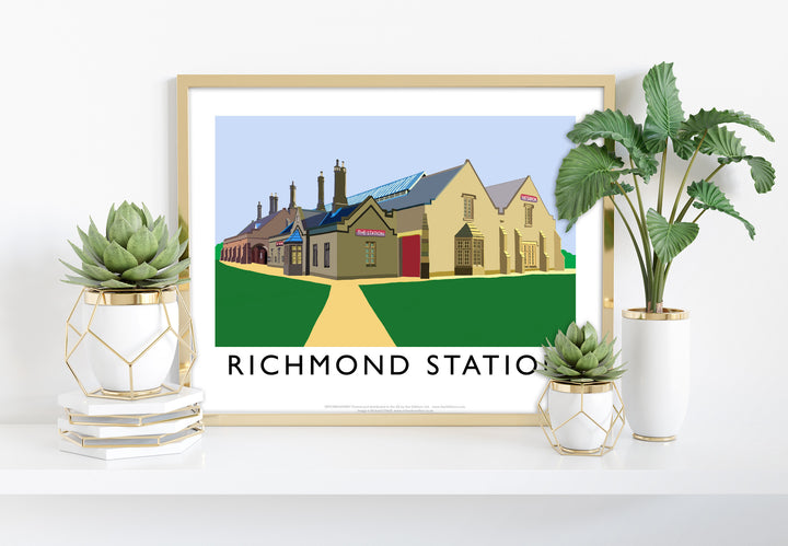 Richmond Station, Yorkshire - Art Print