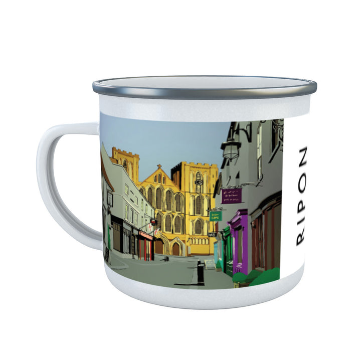 Ripon, Yorkshire Enamel Mug