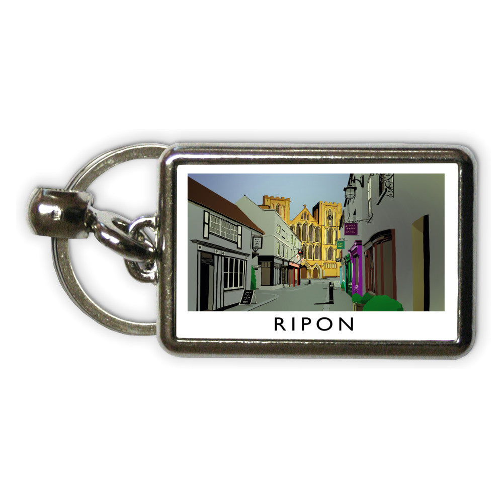 Ripon, Yorkshire Metal Keyring