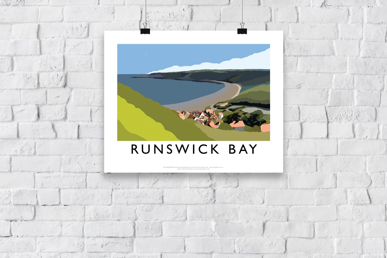 Runswick Bay, Yorkshire - Art Print