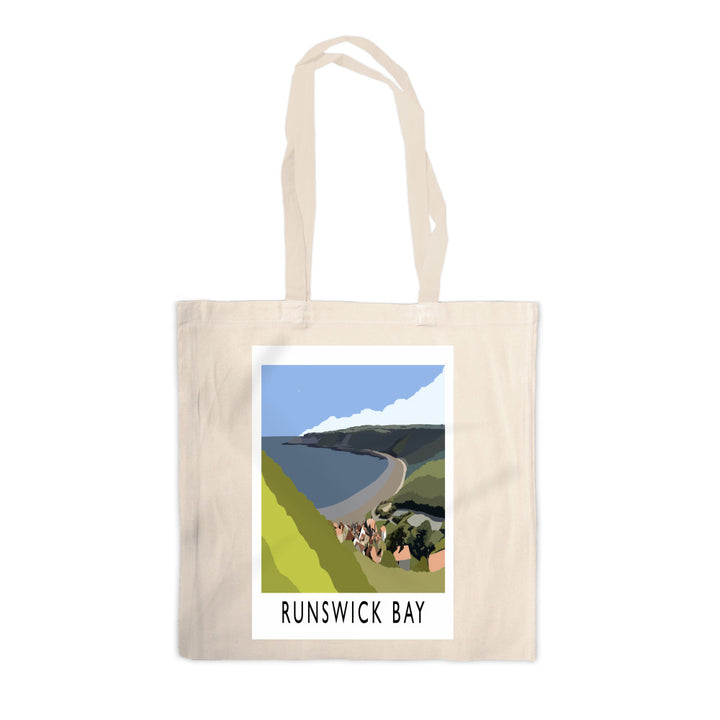 Runswick Bay, Yorkshire Canvas Tote Bag