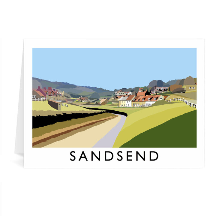 Sandsend, Yorkshire Greeting Card 7x5