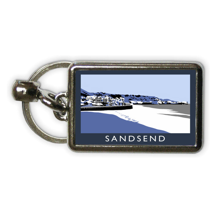 Sandsend, Yorkshire Metal Keyring