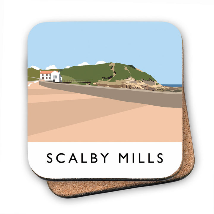 Scalby Mills, Yorkshire MDF Coaster