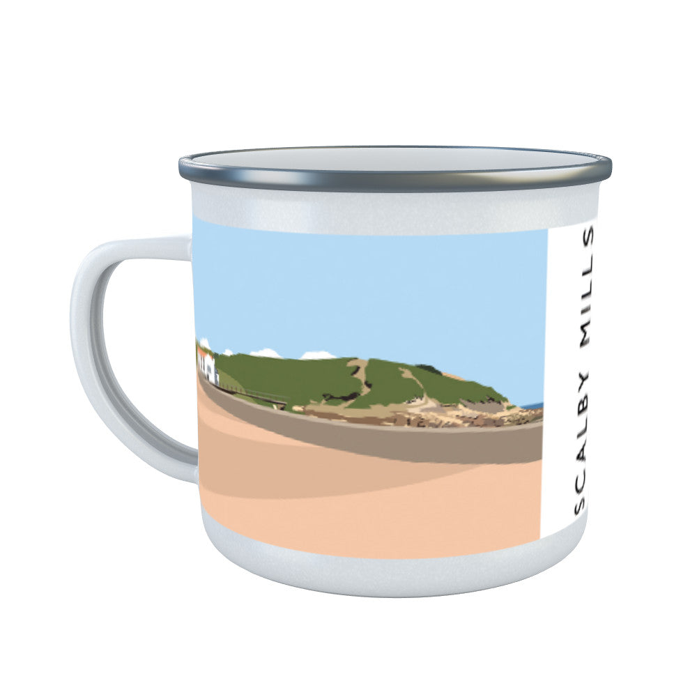 Scalby Mills, Yorkshire Enamel Mug