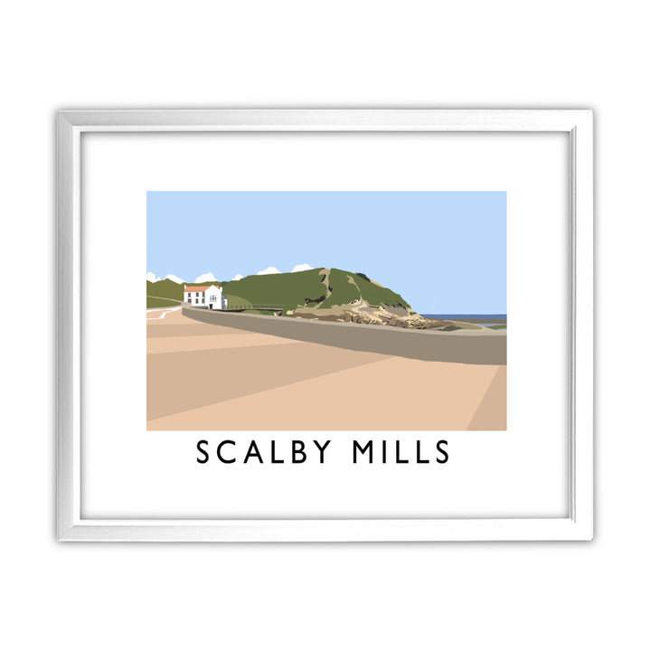 Scalby Mills, Yorkshire 11x14 Framed Print (White)