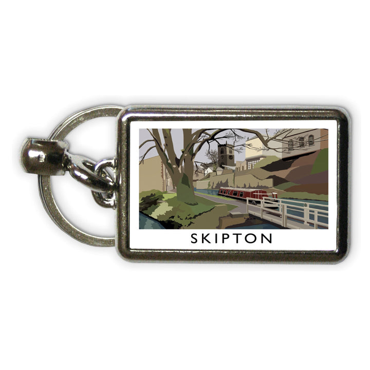 Skipton, Yorkshire Metal Keyring