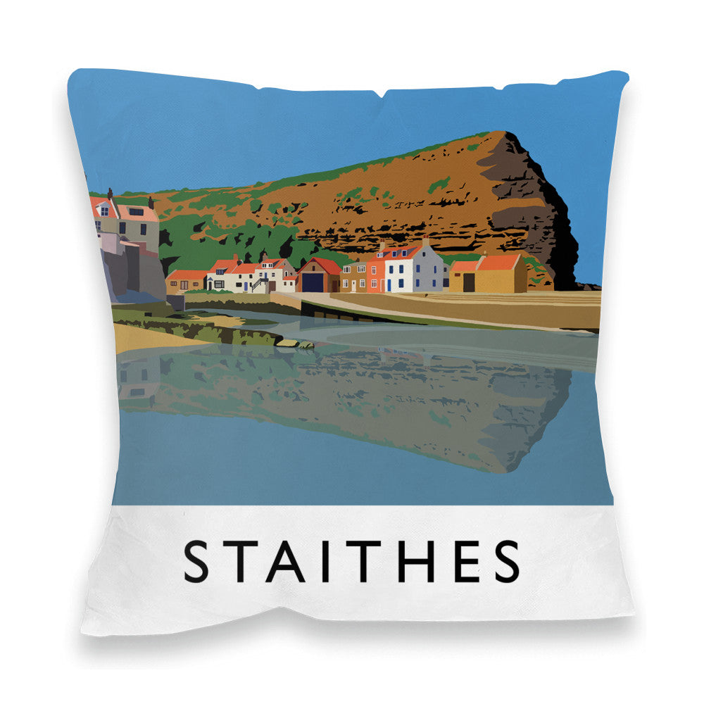 Staithes, Yorkshire Fibre Filled Cushion
