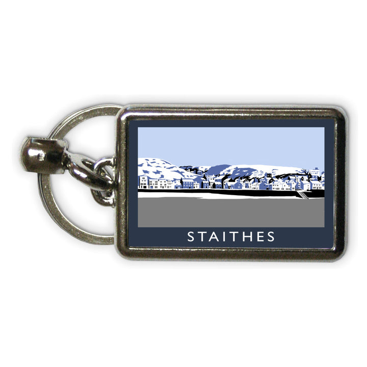 Staithes, Yorkshire Metal Keyring