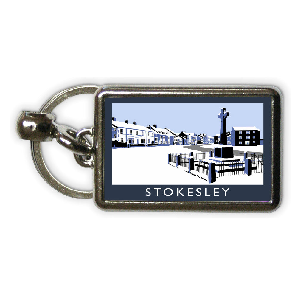 Stokesley, Yorkshire Metal Keyring