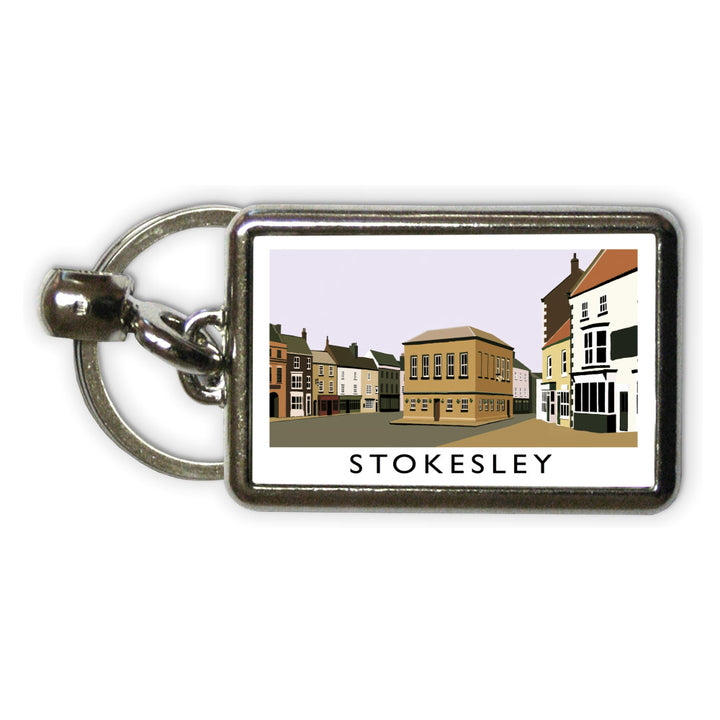Stokesley, Yorkshire Metal Keyring