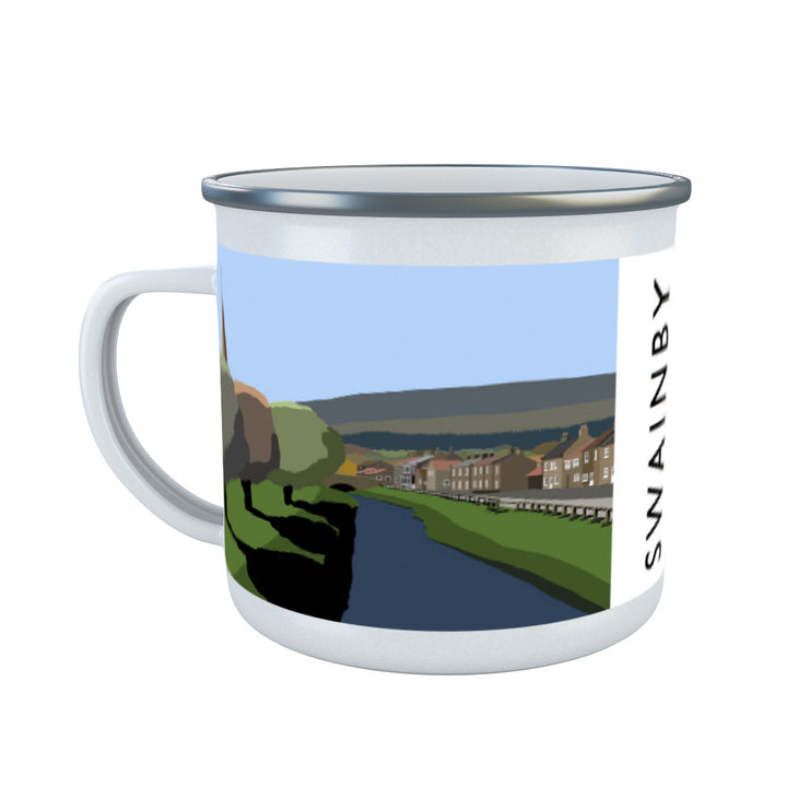 Swainby, Yorkshire Enamel Mug