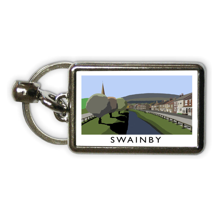 Swainby, Yorkshire Metal Keyring