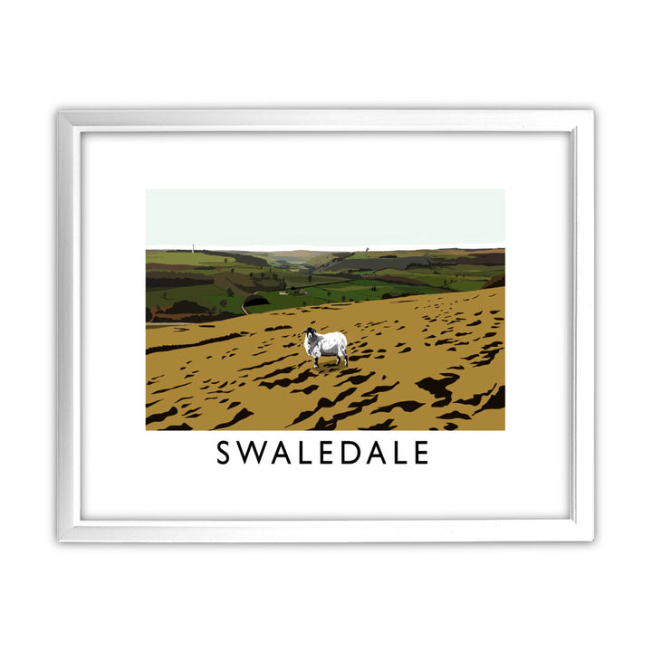 Swaledale, Yorkshire 11x14 Framed Print (White)