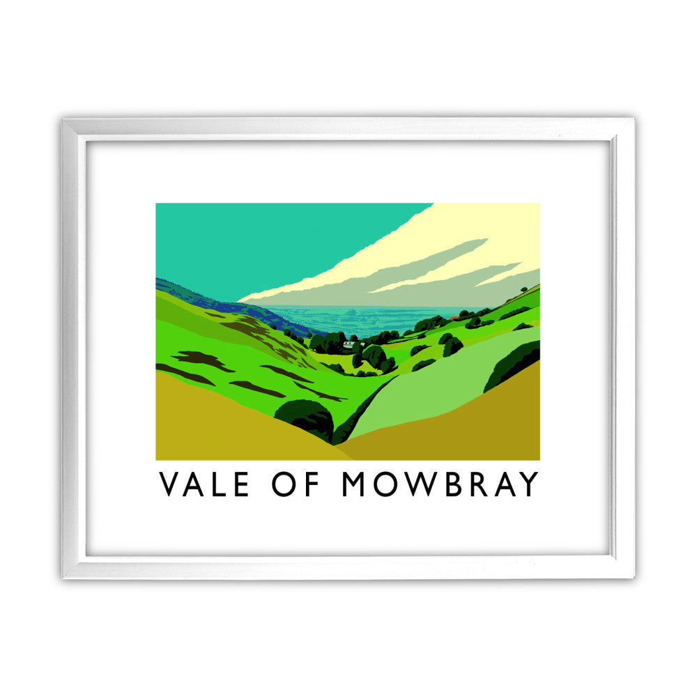 Vale of Mowbray, Yorkshire 11x14 Framed Print (White)