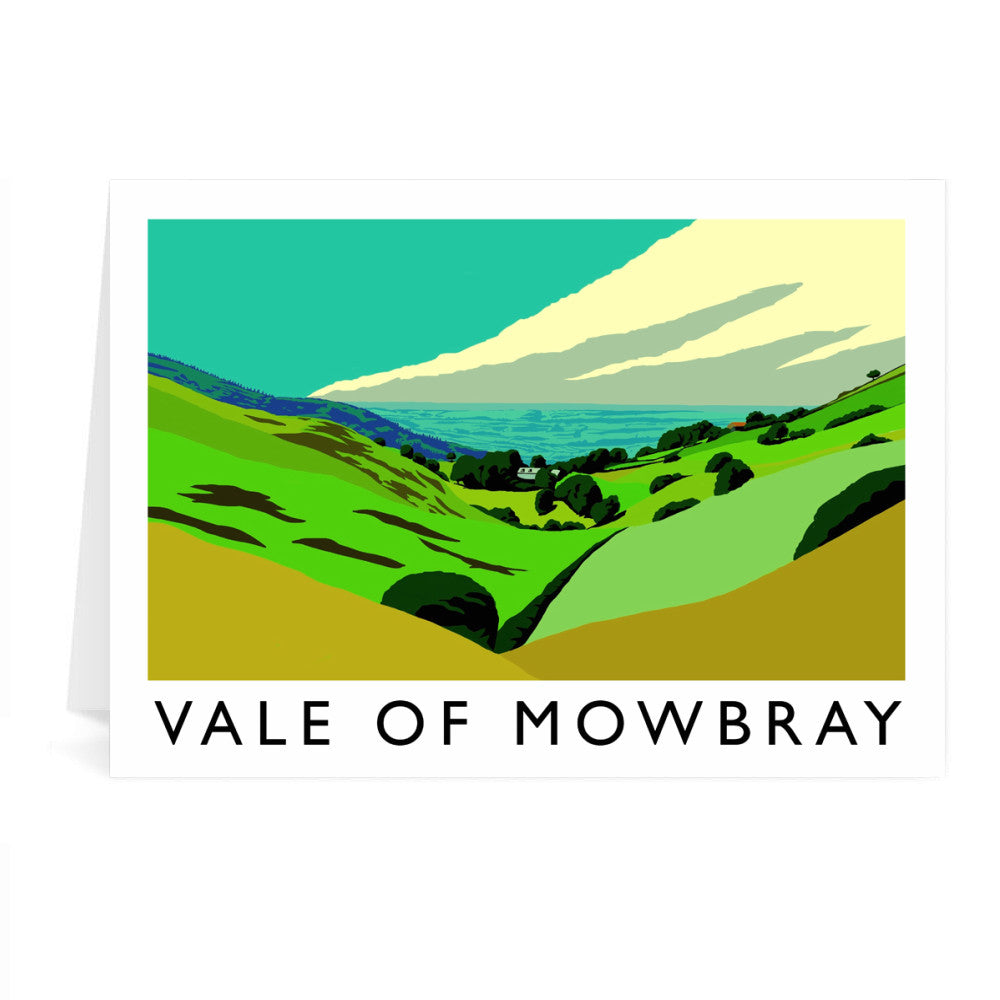 Vale of Mowbray, Yorkshire Greeting Card 7x5