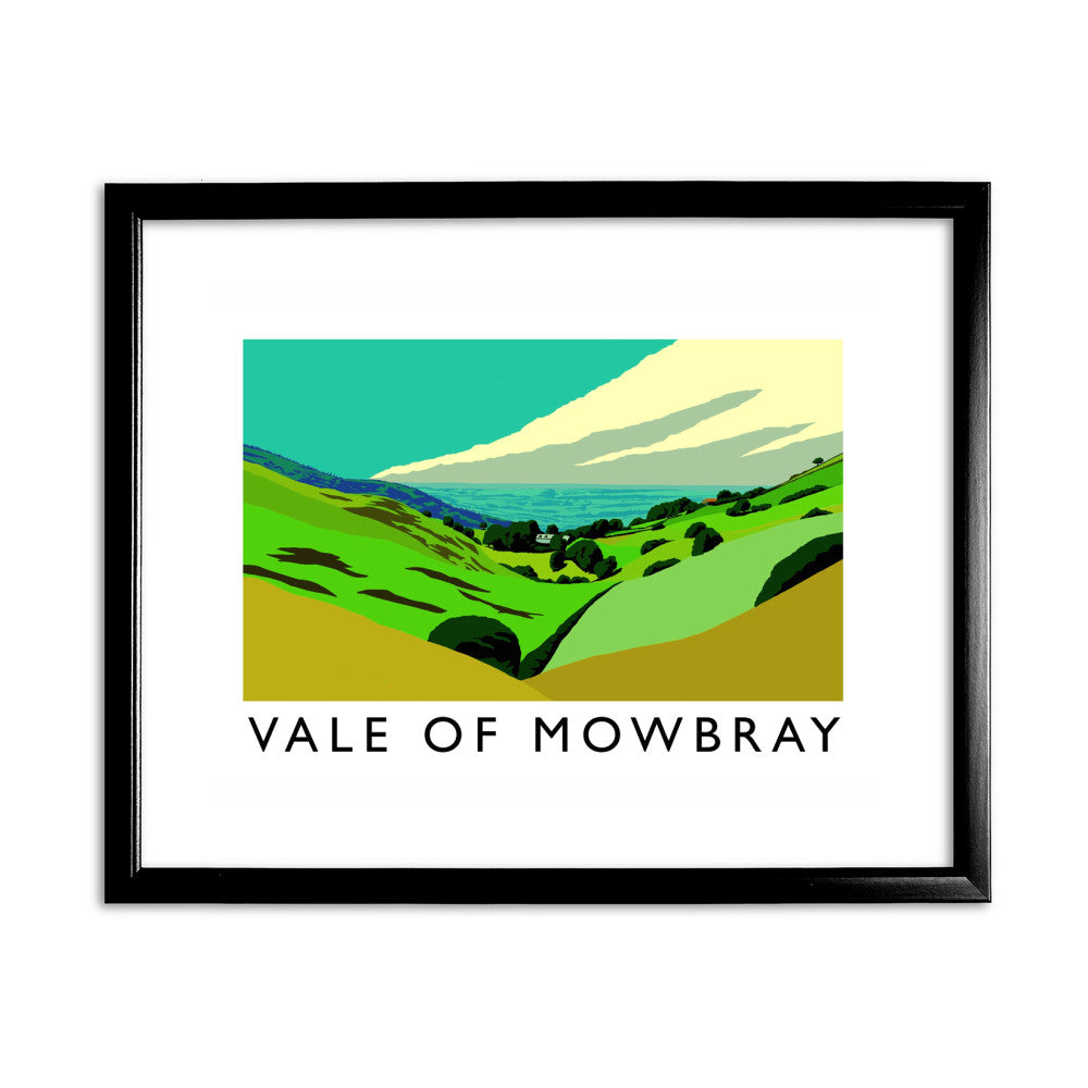 Vale of Mowbray, Yorkshire 11x14 Framed Print (Black)
