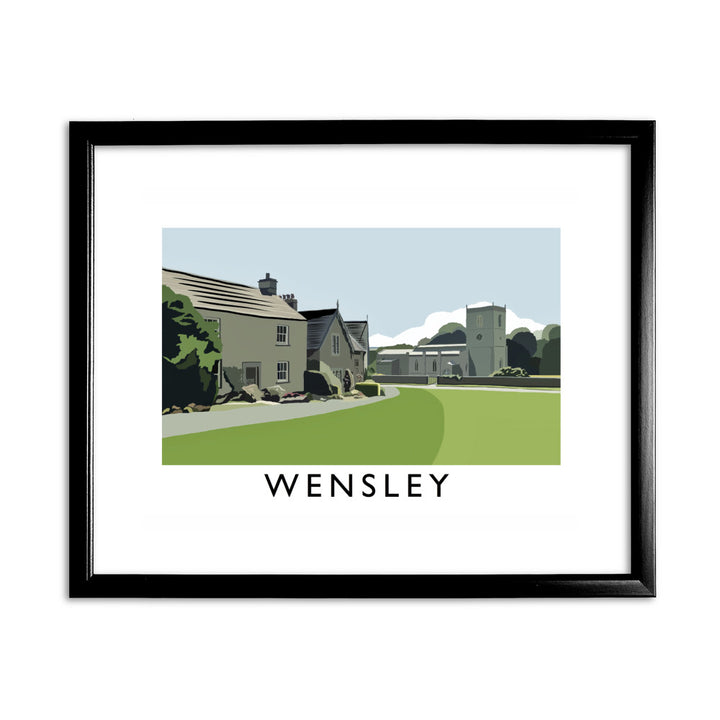 Wensley, Yorkshire 11x14 Framed Print (Black)