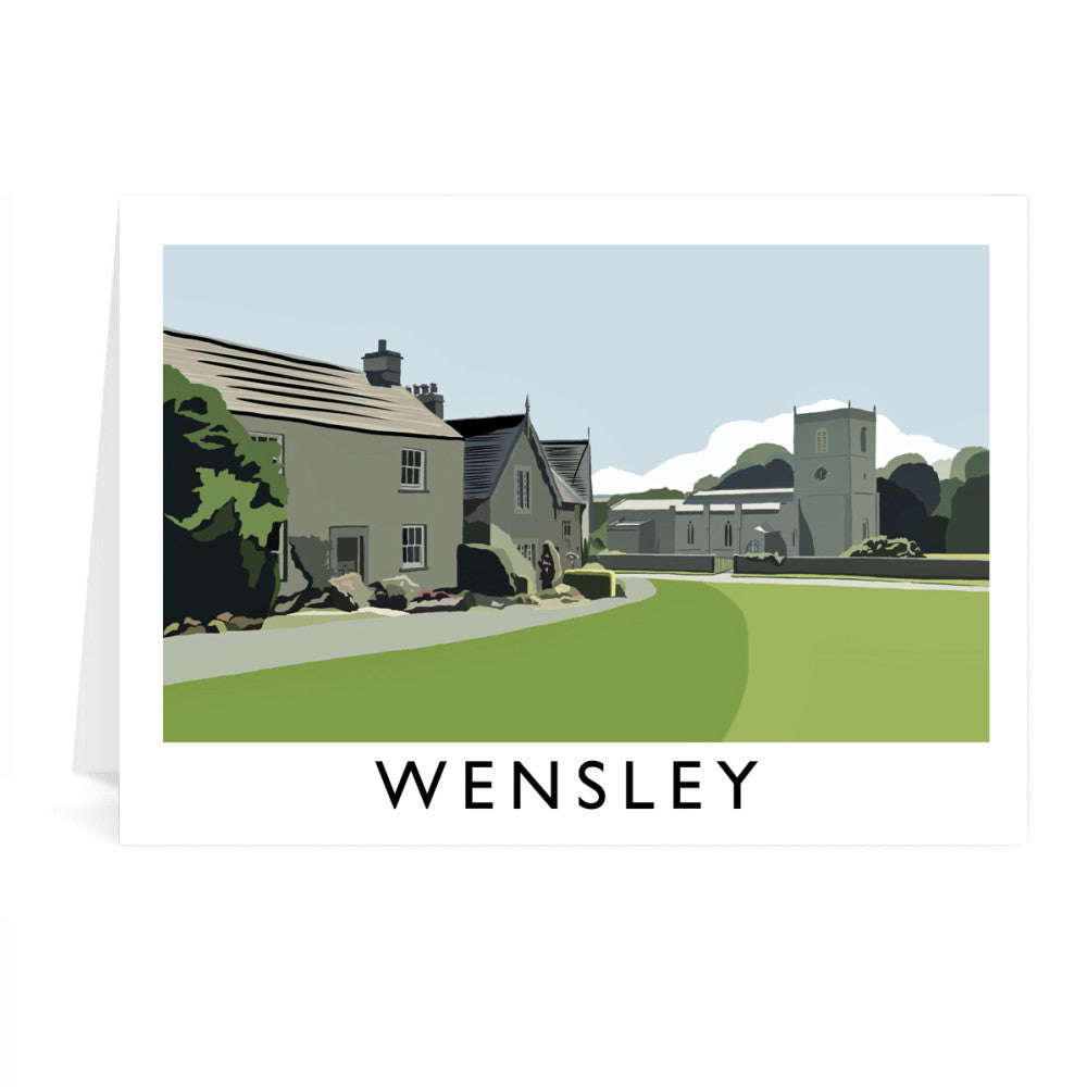 Wensley, Yorkshire Greeting Card 7x5