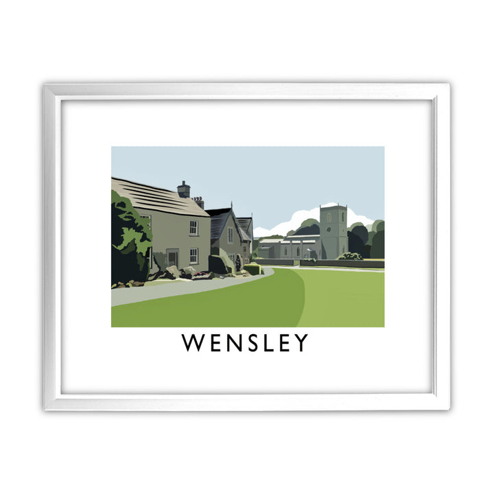 Wensley, Yorkshire 11x14 Framed Print (White)
