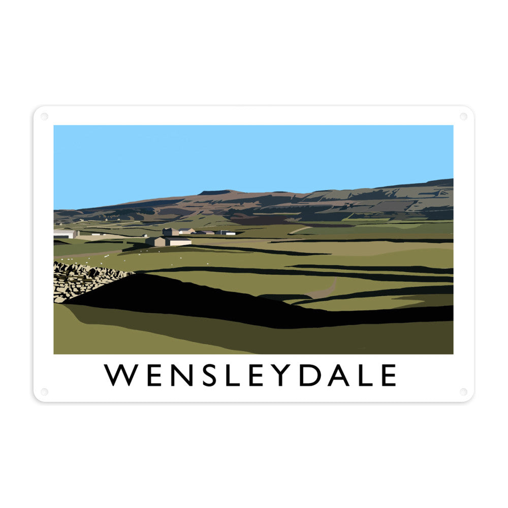 Wensleydale, Yorkshire Metal Sign