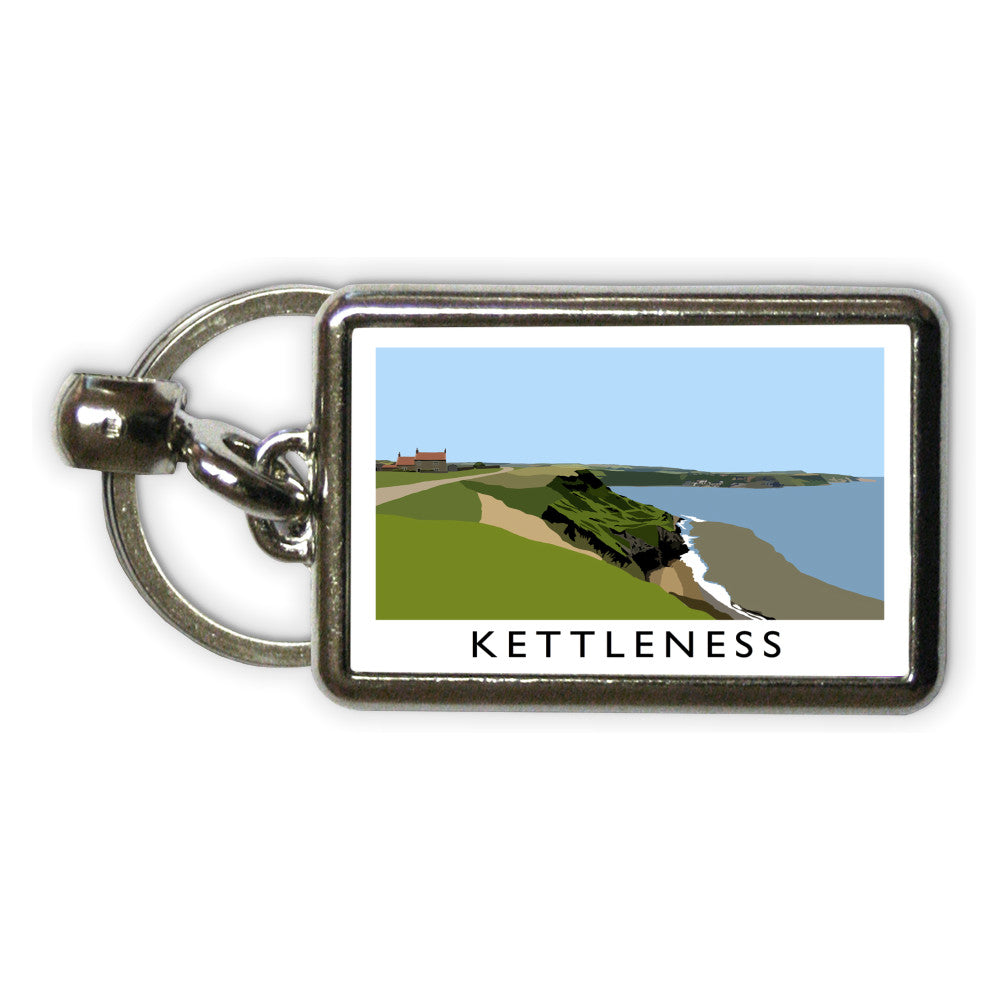 Kettleness, Yorkshire Metal Keyring