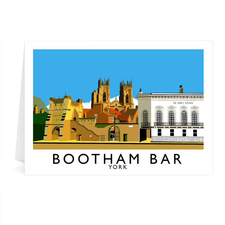 Bootham Bar, York Greeting Card 7x5