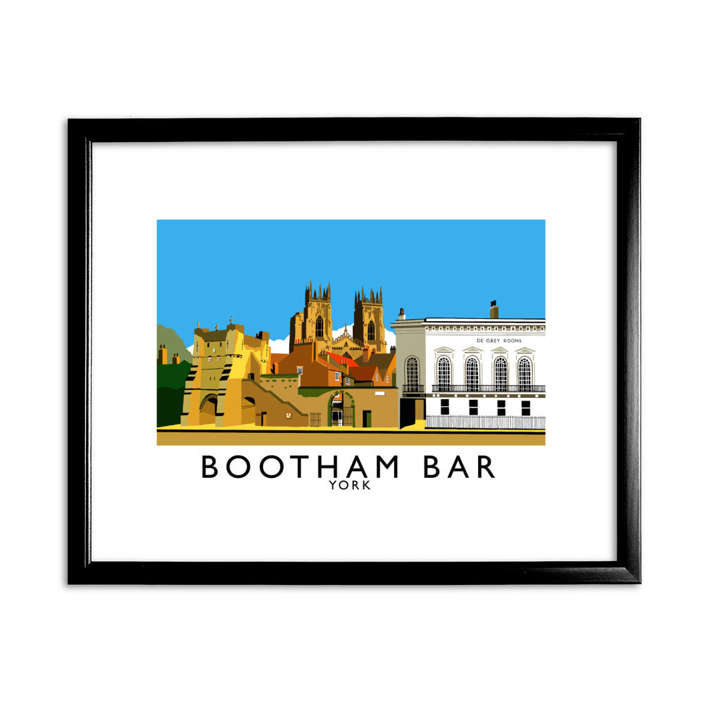 Bootham Bar, York 11x14 Framed Print (Black)