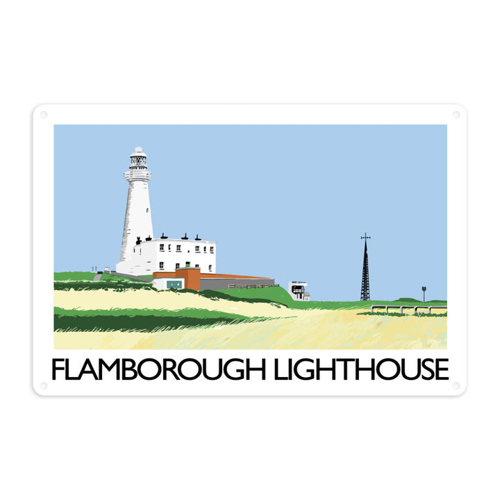 Flamborough Lighthouse, Yorkshire Metal Sign