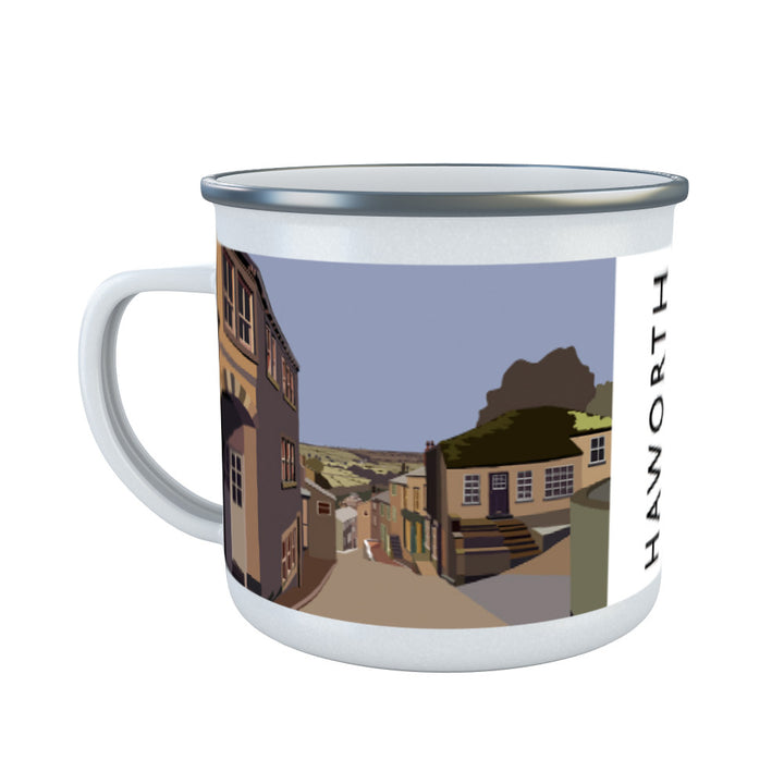 Haworth, Yorkshire Enamel Mug