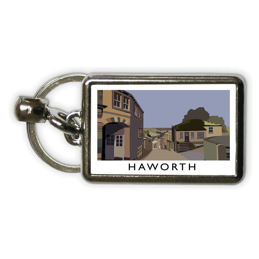 Haworth, Yorkshire Metal Keyring