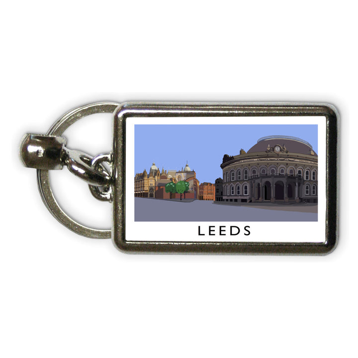 Leeds, Yorkshire Metal Keyring