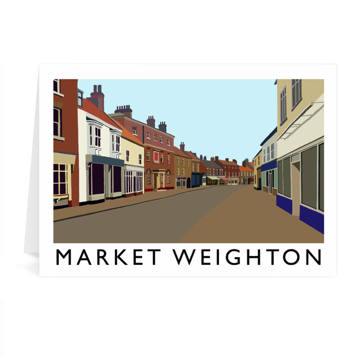 Market Weighton, Yorkshire Greeting Card 7x5