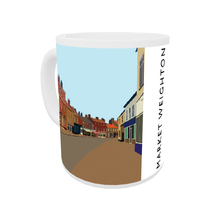 Market Weighton, Yorkshire Coloured Insert Mug