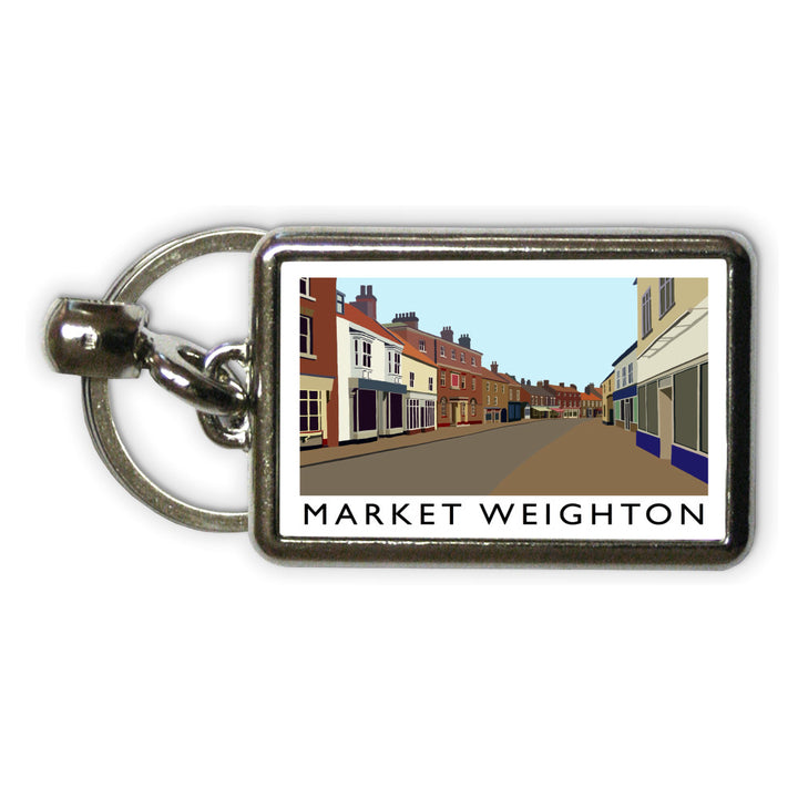 Market Weighton, Yorkshire Metal Keyring