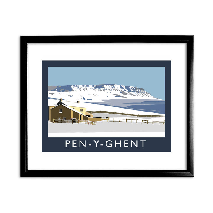 Pen-Y-Ghent, Yorkshire 11x14 Framed Print (Black)
