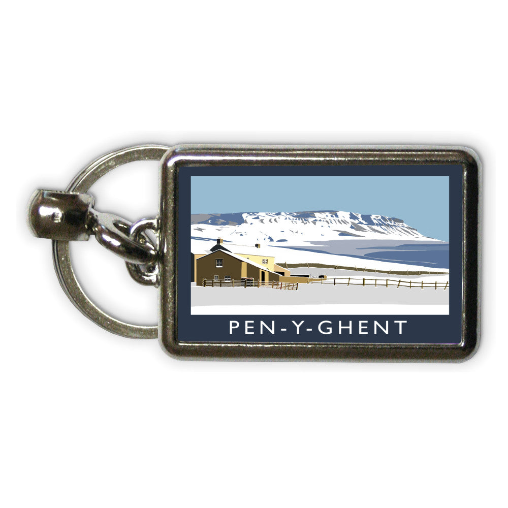 Pen-Y-Ghent, Yorkshire Metal Keyring